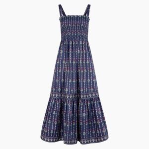 Hill House Home The Anjuli Nap Dress - Navy Trailing Fern Size MNavy Trailing Fe